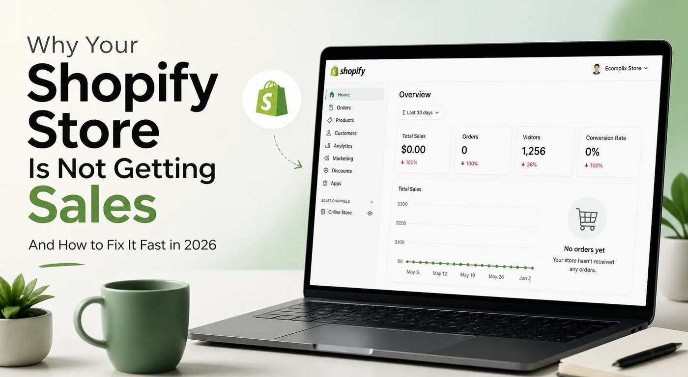 Why Your Shopify Store Is Not Getting Sales (And How to Fix It Fast in 2026)