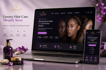 Glowelle luxury hair care product by Ecomplix, featuring elegant packaging and a sleek design for healthy, shiny hair.